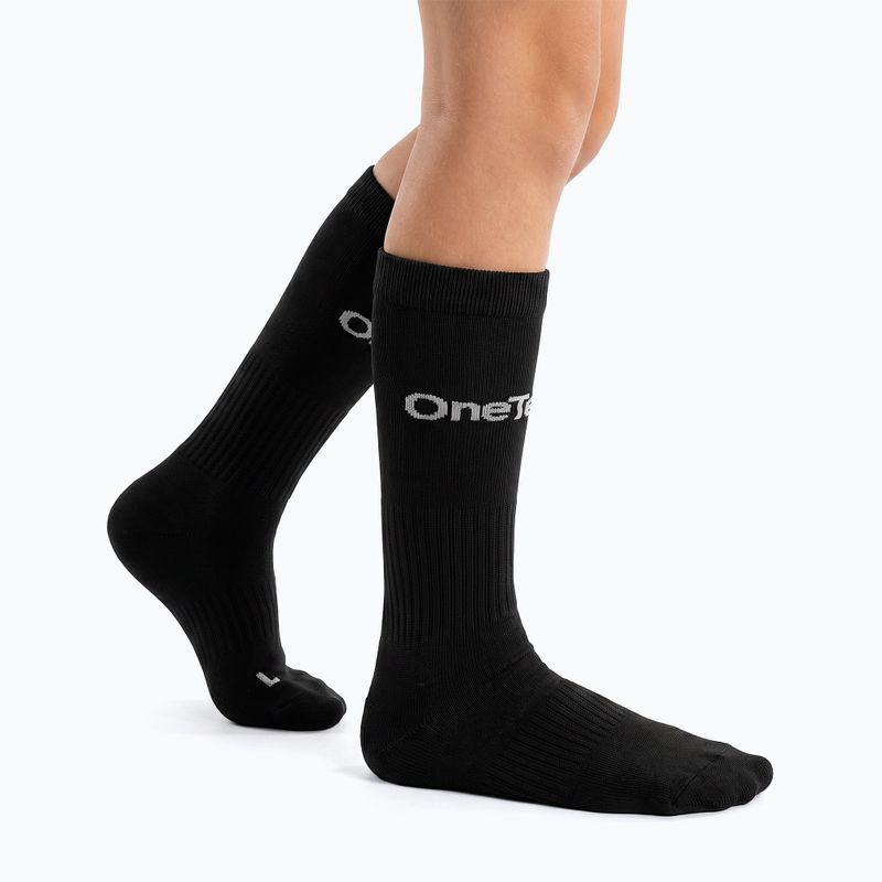 Precision futball zokni OneTeam készlet 2-pack fekete 2