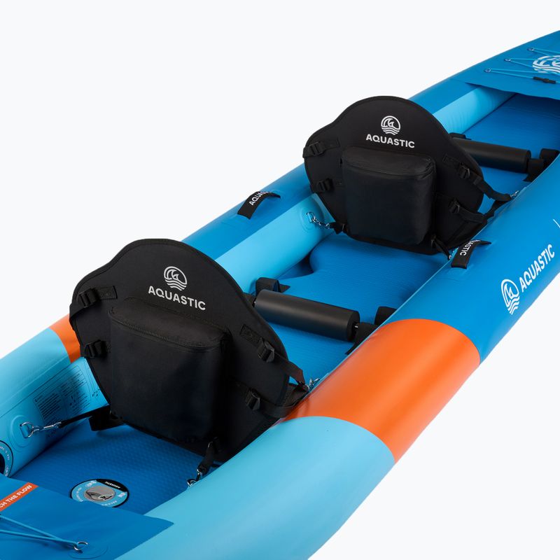 AQUASTIC Cortez 13'5" 410 cm kék 2 személyes, felfújható kajak 9