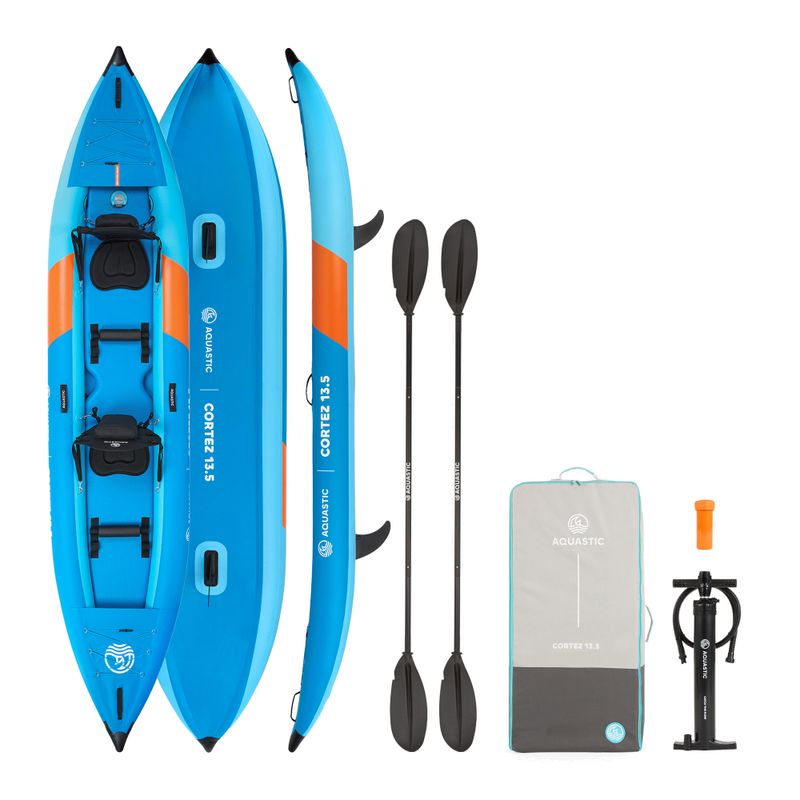 AQUASTIC Cortez 13'5" 410 cm kék 2 személyes, felfújható kajak 18