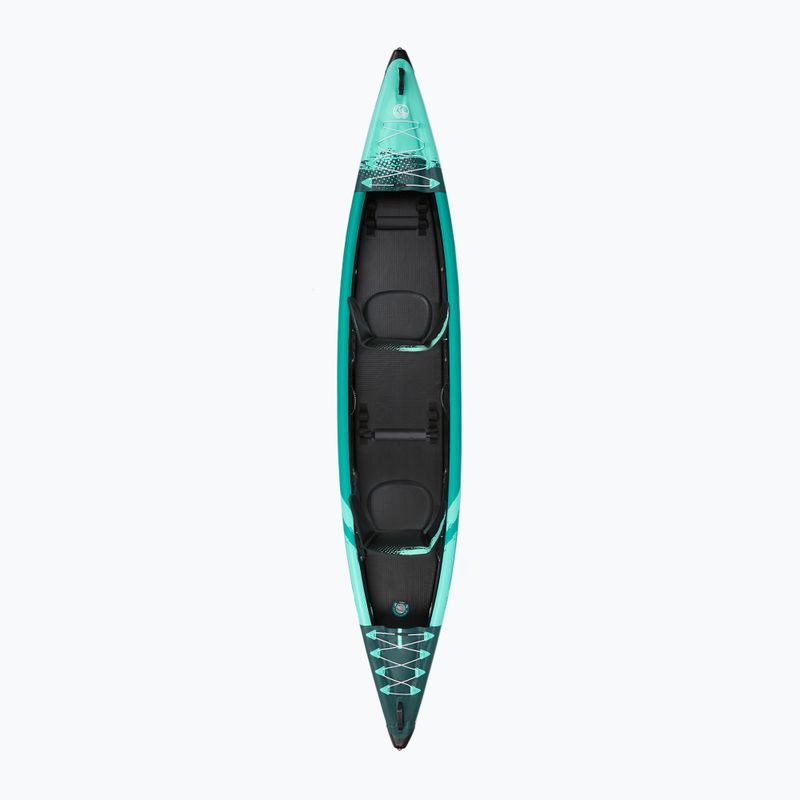 AQUASTIC Cortez 13'9" 420 cm zöld 2 személyes, nagynyomású, felfújható kajak 2