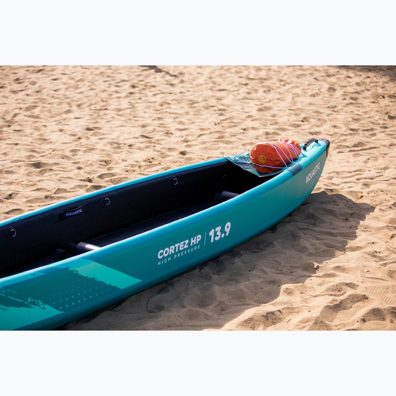 AQUASTIC Cortez 13'9" 420 cm zöld 2 személyes, nagynyomású, felfújható kajak 21