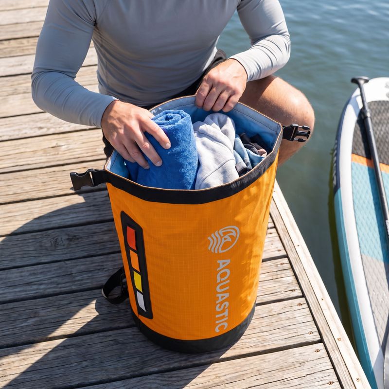Vízálló zsák AQUASTIC Dry Bag 20 l Nylon/TPU orange 4