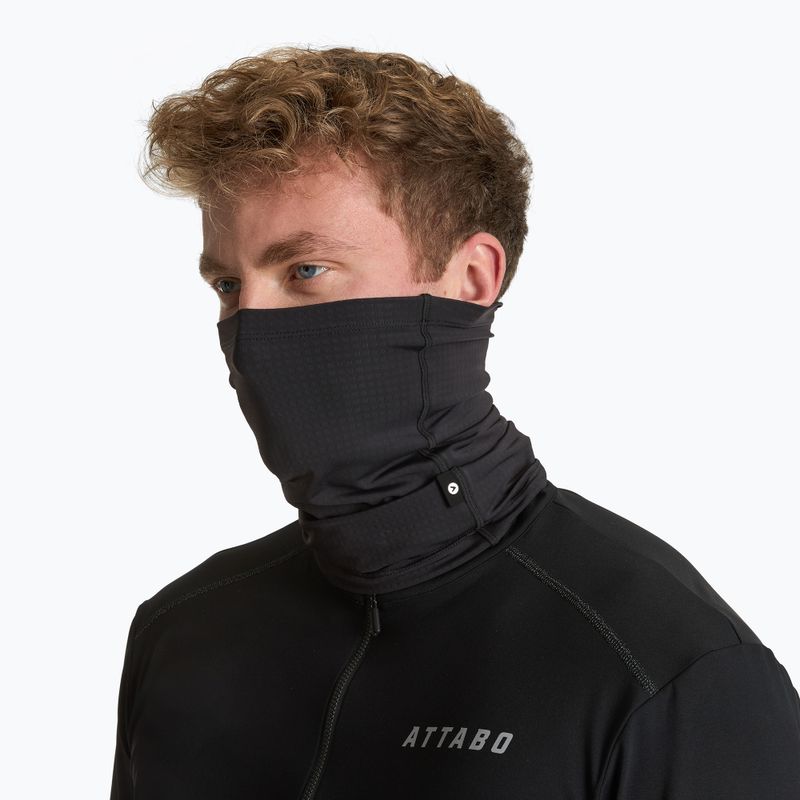 Kerékpáros nyakmelegítő ATTABO LOREEF MULTIFUNCTIONAL BAND bélelt black 3