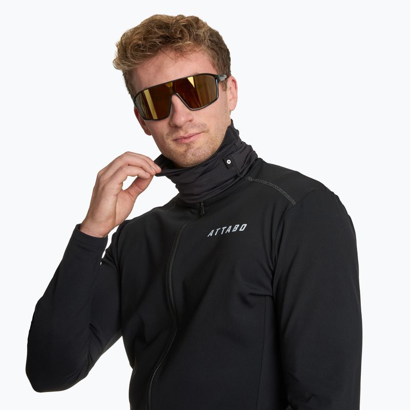 Kerékpáros nyakmelegítő ATTABO LOREEF MULTIFUNCTIONAL BAND bélelt black
