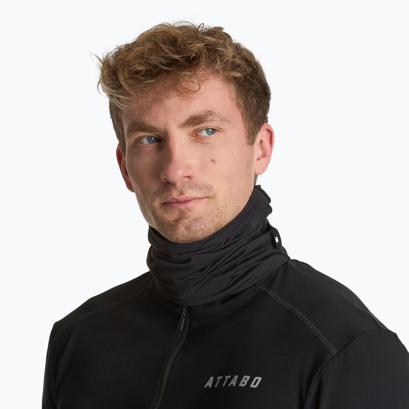 Kerékpáros nyakmelegítő ATTABO LOREEF MULTIFUNCTIONAL BAND bélelt black 2
