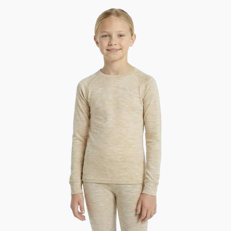 Gyerek termikus fehérnemű szett WOOLCANO Merino SET0683 beige 5
