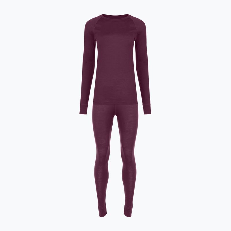 Női thermo fehérnemű szett WOOLCANO Merino SET0543 purple 10