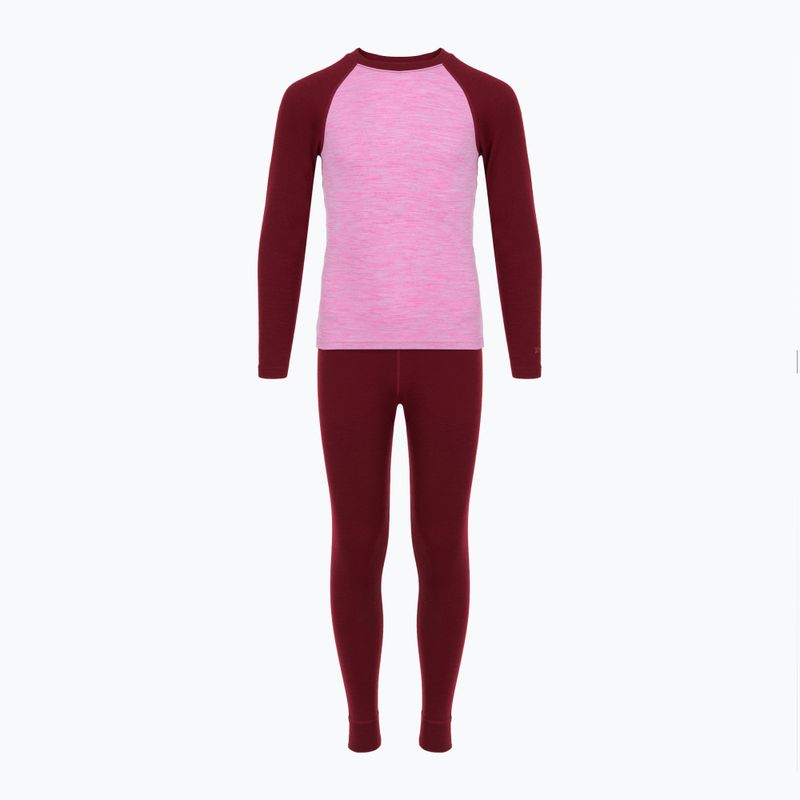 Gyerek termikus fehérnemű szett WOOLCANO Merino SET0982 purple 8