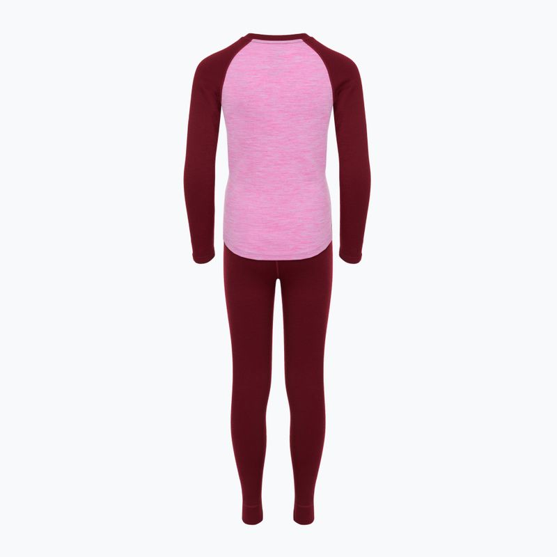 Gyerek termikus fehérnemű szett WOOLCANO Merino SET0982 purple 9