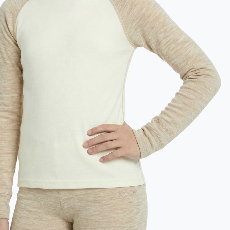 Gyerek thermo fehérnemű szett WOOLCANO Merino SET0982 beige 4