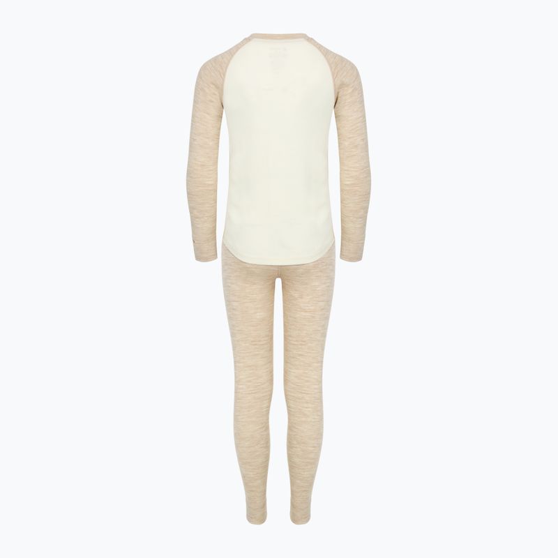 Gyerek thermo fehérnemű szett WOOLCANO Merino SET0982 beige 9