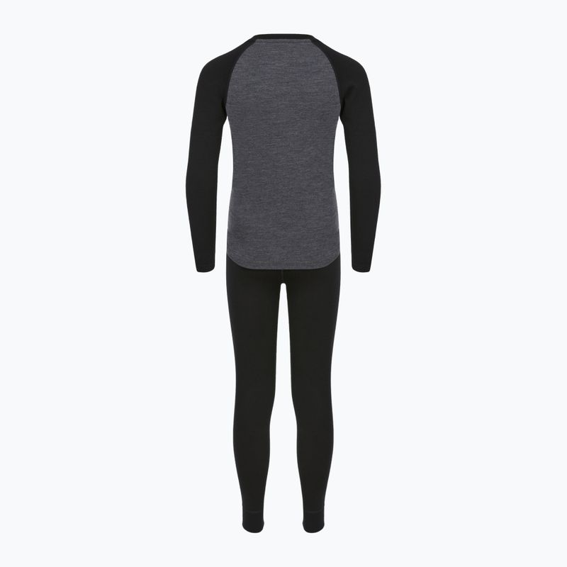 Gyerek termikus fehérnemű szett WOOLCANO Merino SET0982 gray 9