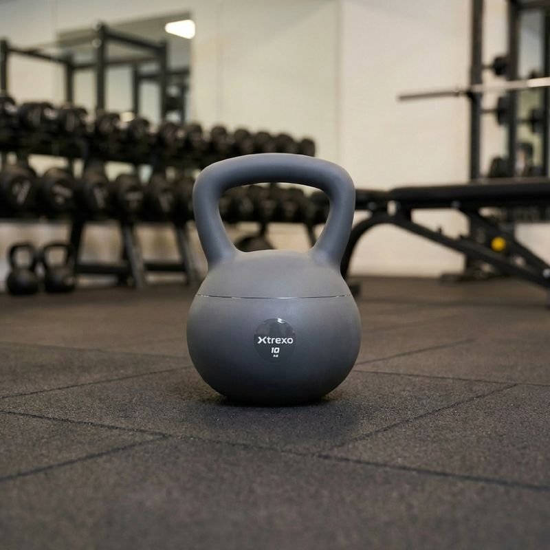 Kettlebell SOFT XTREXO 10 kg szürke 5