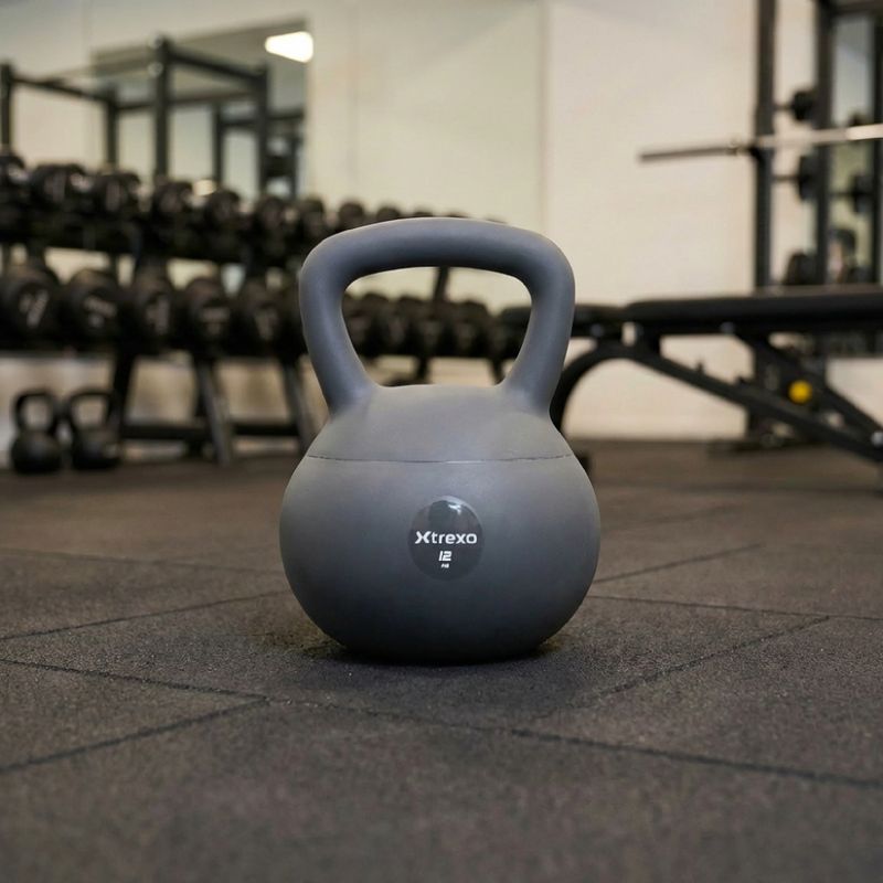Kettlebell SOFT XTREXO 12 kg szürke 5