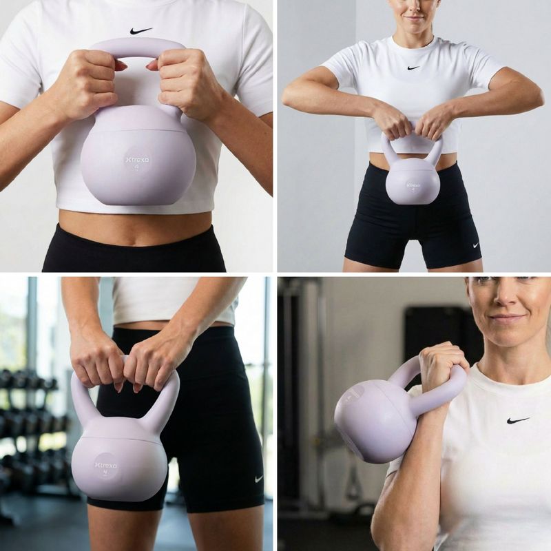 Kettlebell SOFT XTREXO 4 kg lila 6