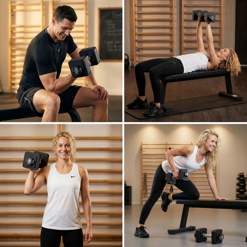 Állítható súlyzó XTREXO 15 kg black 5