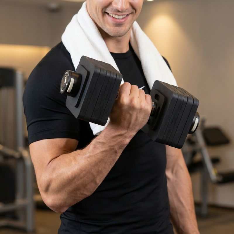 Állítható súlyzó XTREXO 23 kg black 3