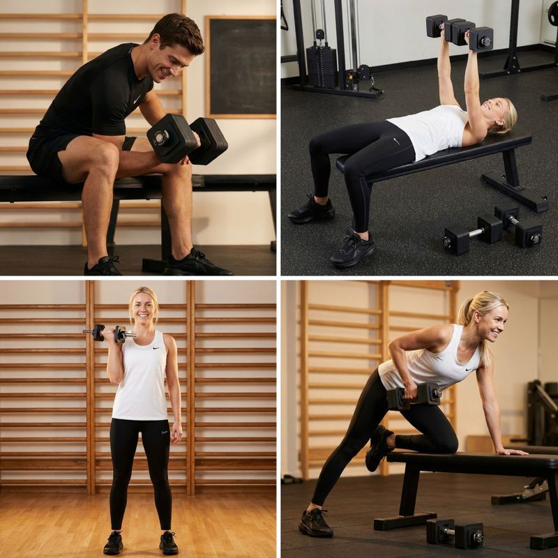 Állítható súlyzó XTREXO 23 kg black 5