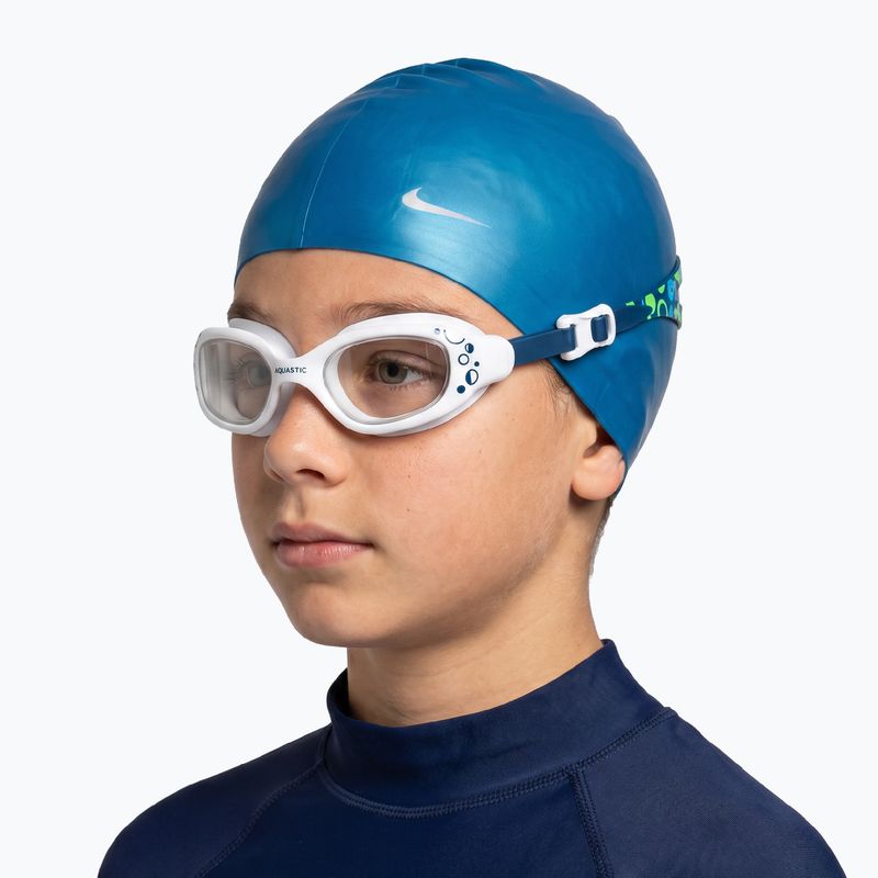 Gyerek úszószemüveg AQUASTIC Spinny blue 4