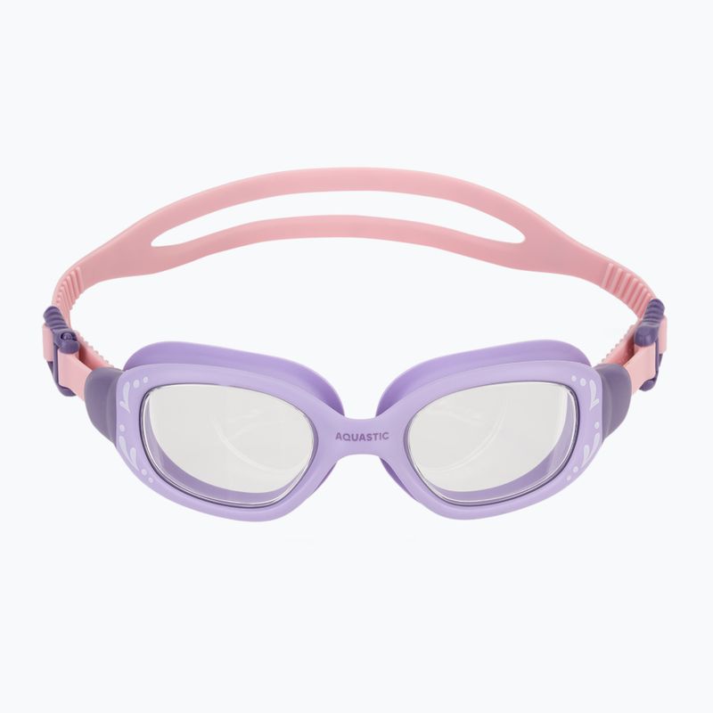 Gyerek úszószemüveg AQUASTIC Spinny purple 8