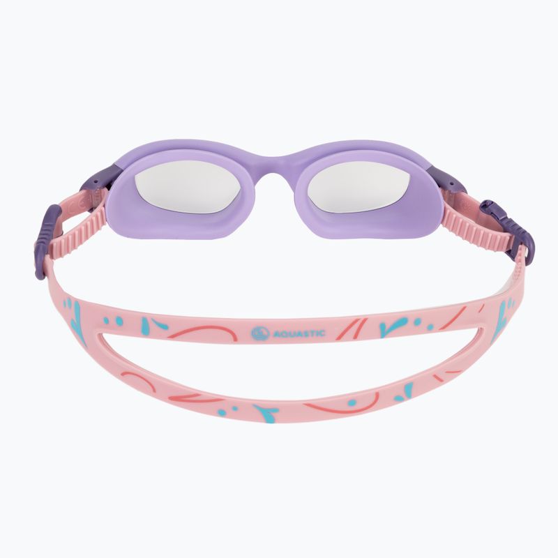 Gyerek úszószemüveg AQUASTIC Spinny purple 10