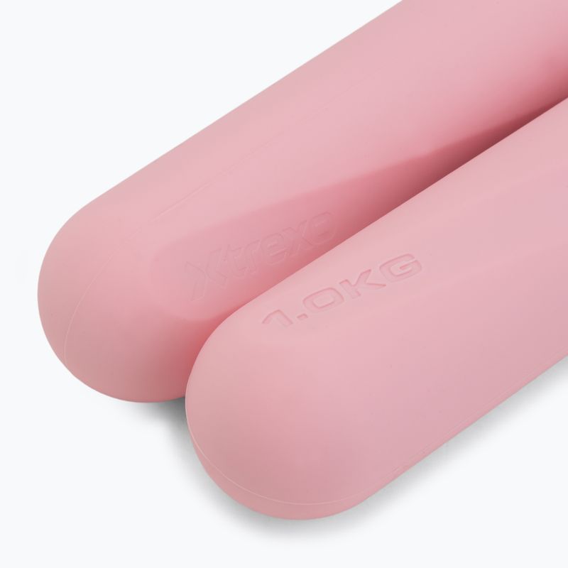 Súlyzókészlet XTREXO SCULPT 2 x 1 kg pink 5