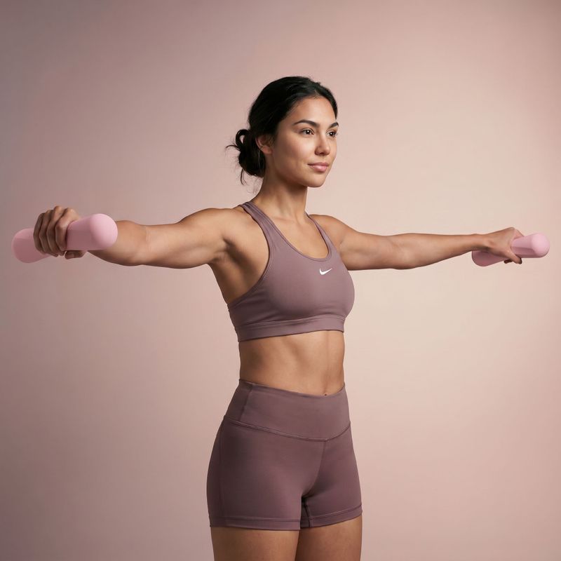 Súlyzókészlet XTREXO SCULPT 2 x 1 kg rózsaszín 3