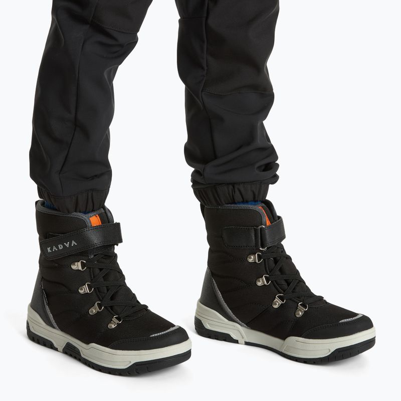 Gyerek hócipő KADVA Flow WaterProof fekete 2