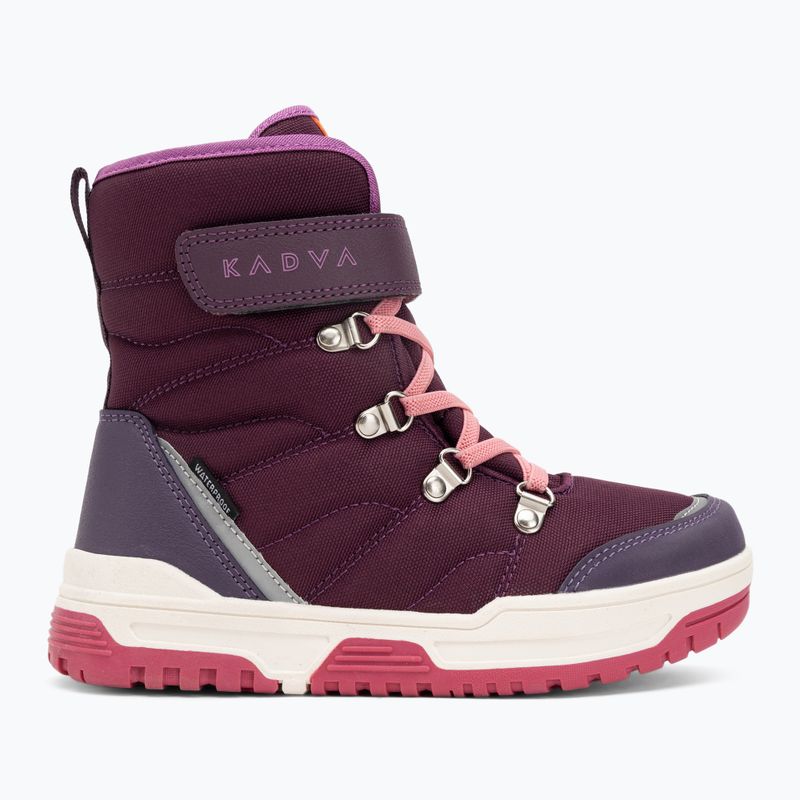KADVA Flow WaterProof gyermek hócsizma bordó színben 2