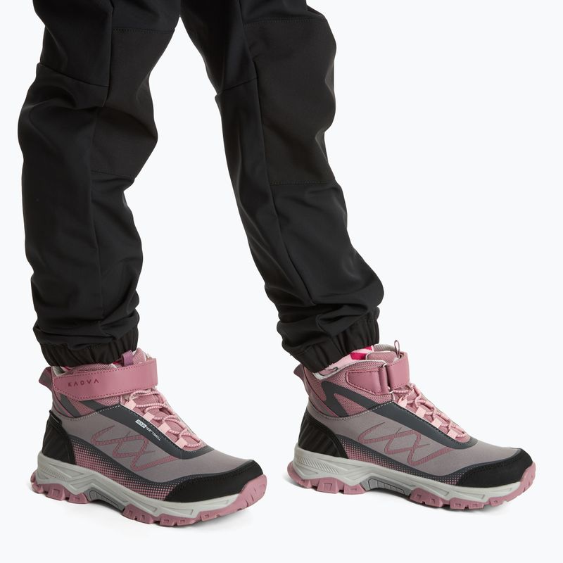 KADVA Rocky Trail Mid WaterProof Softshell gyermek túrabakancs szürke 2