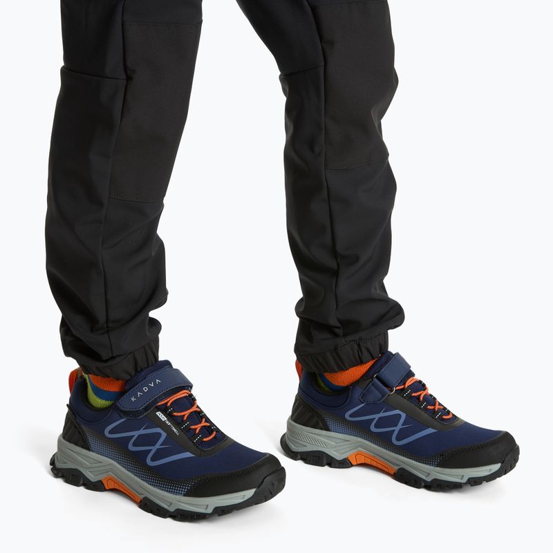Gyermek túracipő KADVA Rocky Trail Low vízálló softshell sötétkék 2