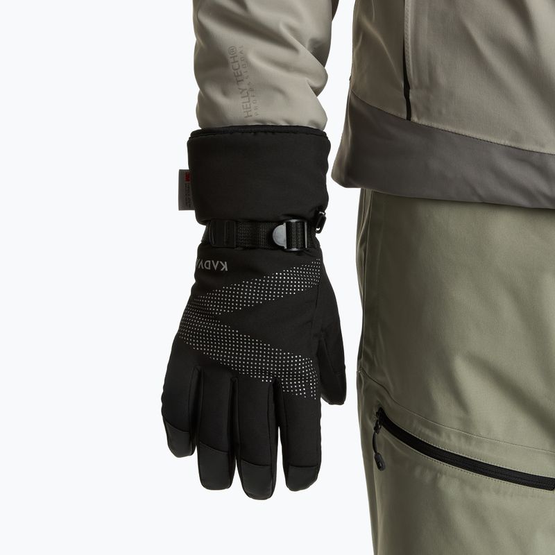 KADVA Mountain Flow Pro síkesztyű bőr 3M Thinsulate fekete 3