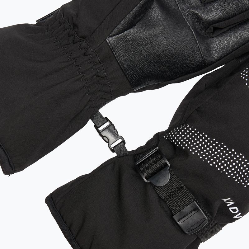 Síkesztyűk KADVA Mountain Flow Pro bőr 3M Thinsulate black 8