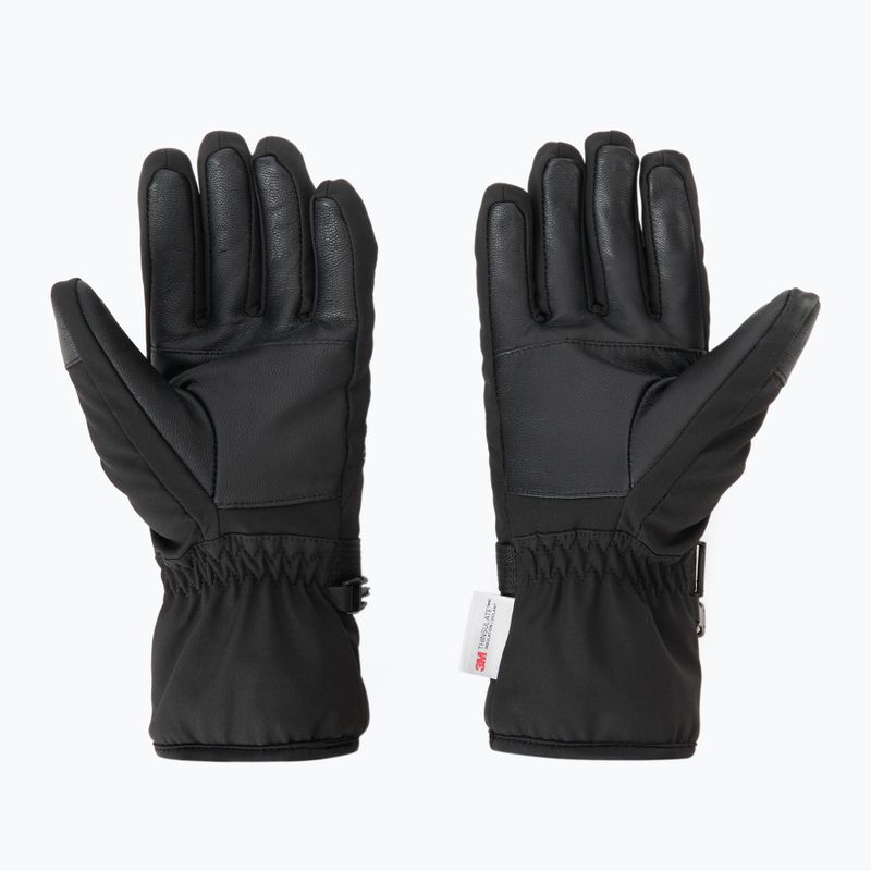 Női síkesztyű KADVA Mountain Flow Pro bőr 3M Thinsulate fekete 3
