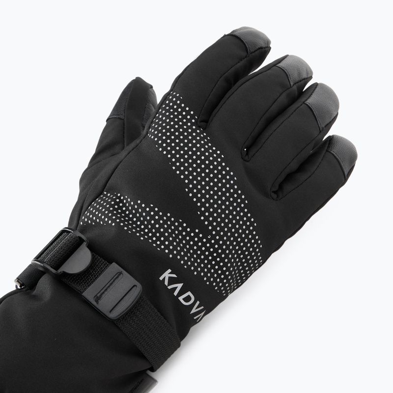 Női síkesztyű KADVA Mountain Flow Pro bőr 3M Thinsulate fekete 4
