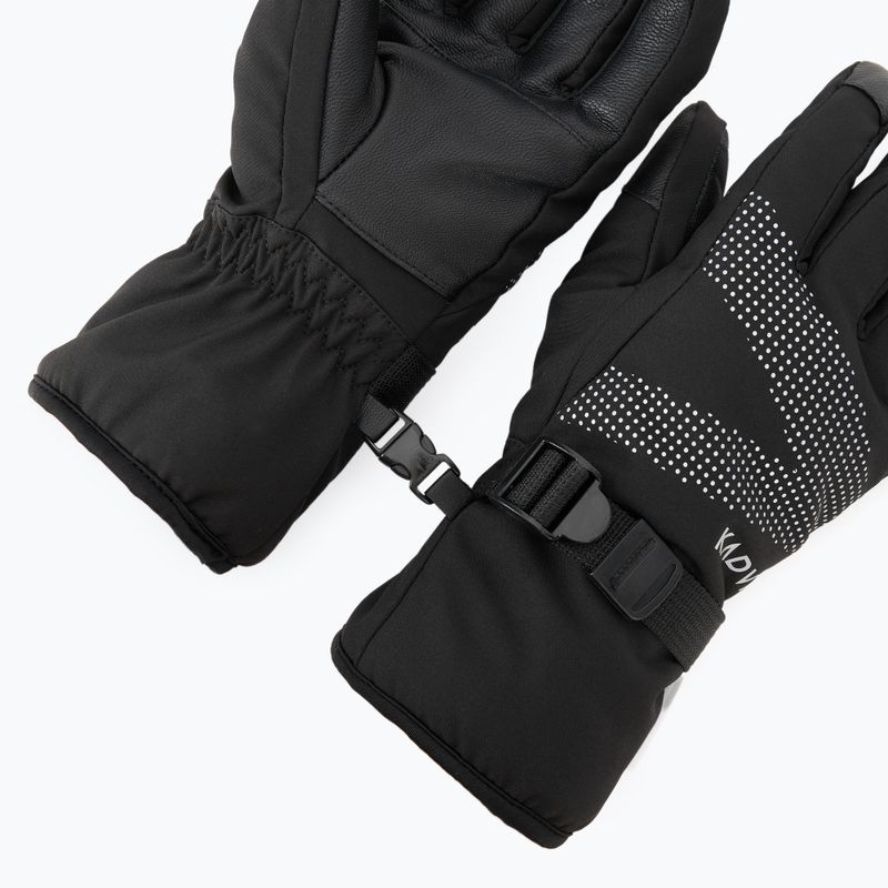 Női síkesztyű KADVA Mountain Flow Pro bőr 3M Thinsulate fekete 6