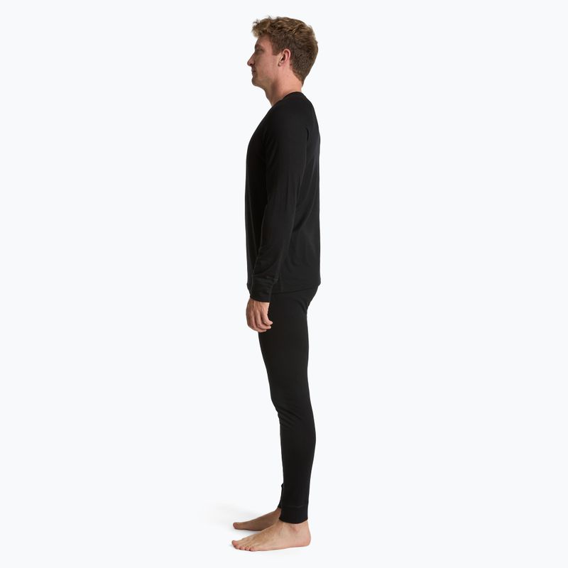 WOOLCANO Merino férfi termikus alsónemű szett SET0540 fekete 2