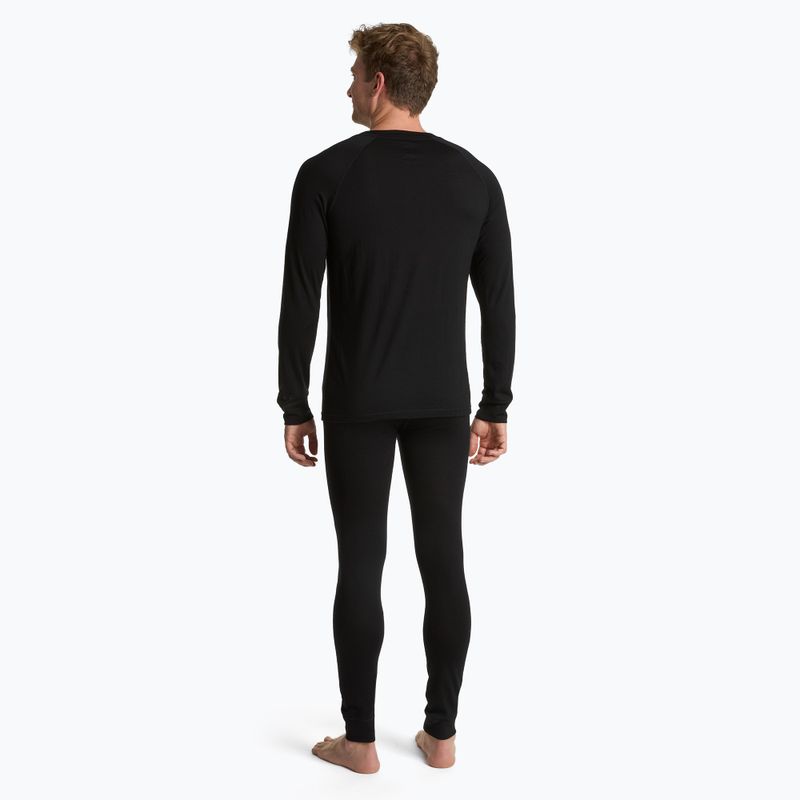 WOOLCANO Merino férfi termikus alsónemű szett SET0540 fekete 3