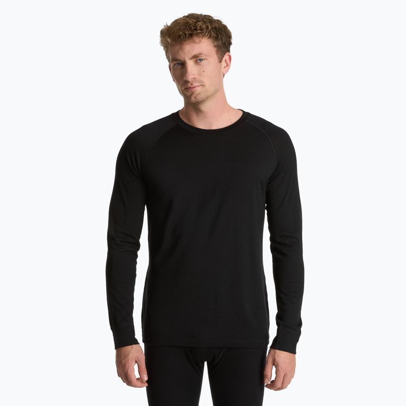WOOLCANO Merino férfi termikus alsónemű szett SET0540 fekete 4