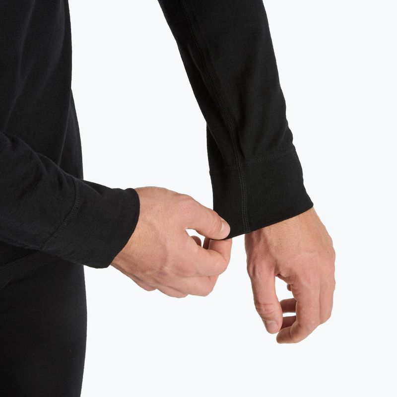 WOOLCANO Merino férfi termikus alsónemű szett SET0540 fekete 5