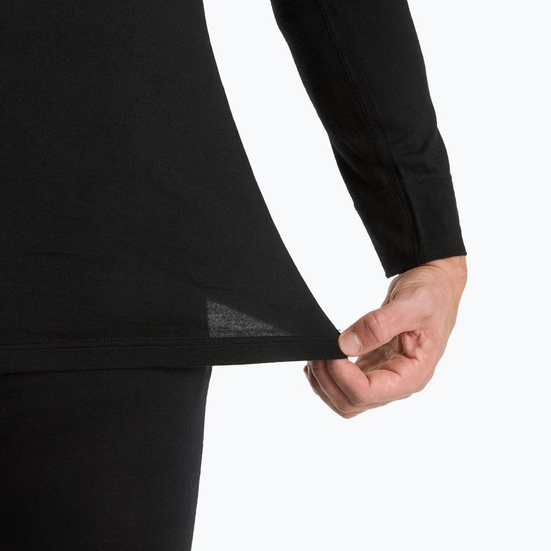 WOOLCANO Merino férfi termikus alsónemű szett SET0540 fekete 6