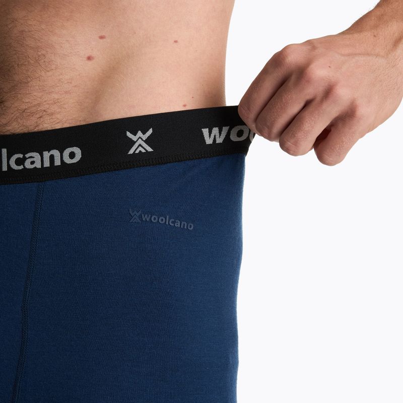 WOOLCANO Merino férfi termál fehérnemű szett SET0540 tengerészkék 8