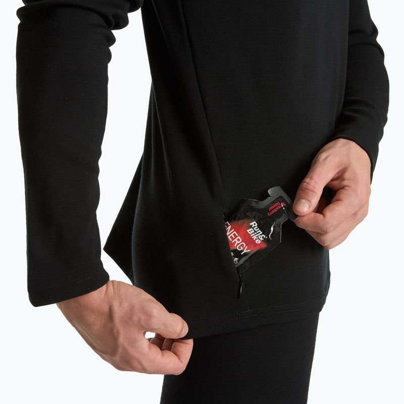 Férfi thermo pulóver WOOLCANO Merino TOP0544 fekete 8