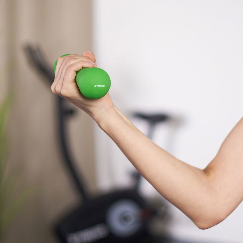 XTREXO neoprén súlyzó TX0-B4M008 1 kg zöld 6