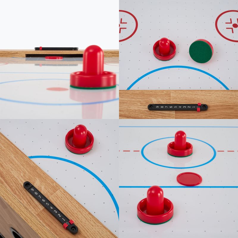 OneTeam FunArena 3 az 1-ben csocsó, cymball, fa/fekete biliárdasztal 9