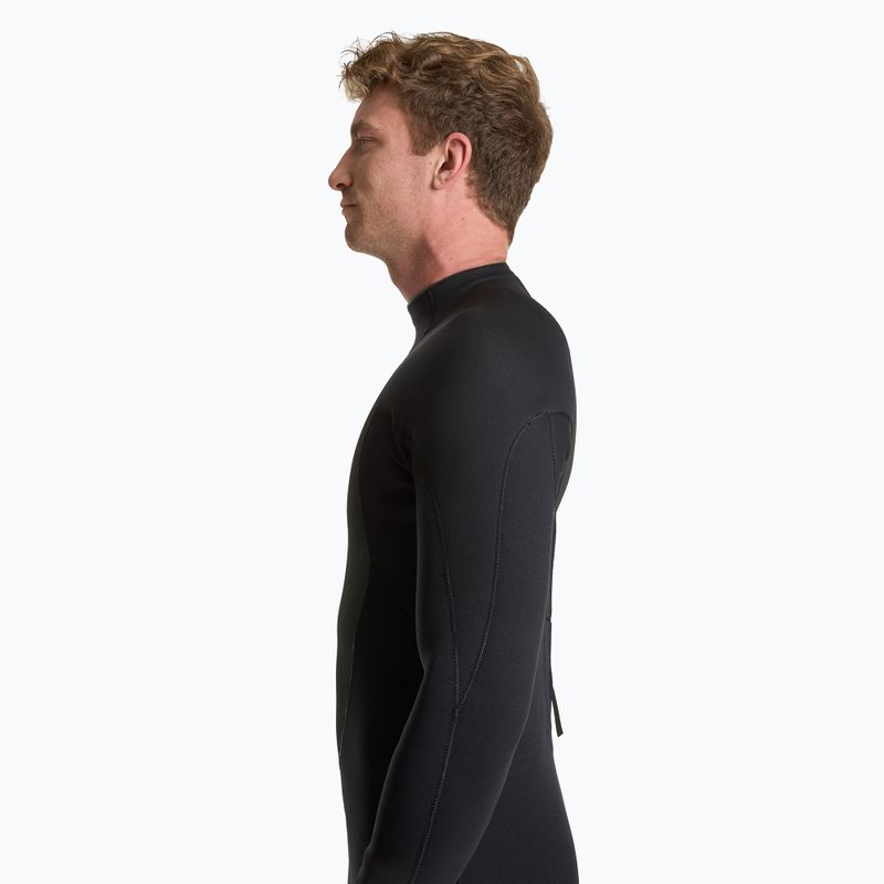 Férfi szörfös neoprénruha AQUASTIC 4/3 mm-es neoprén WAVEY black 4