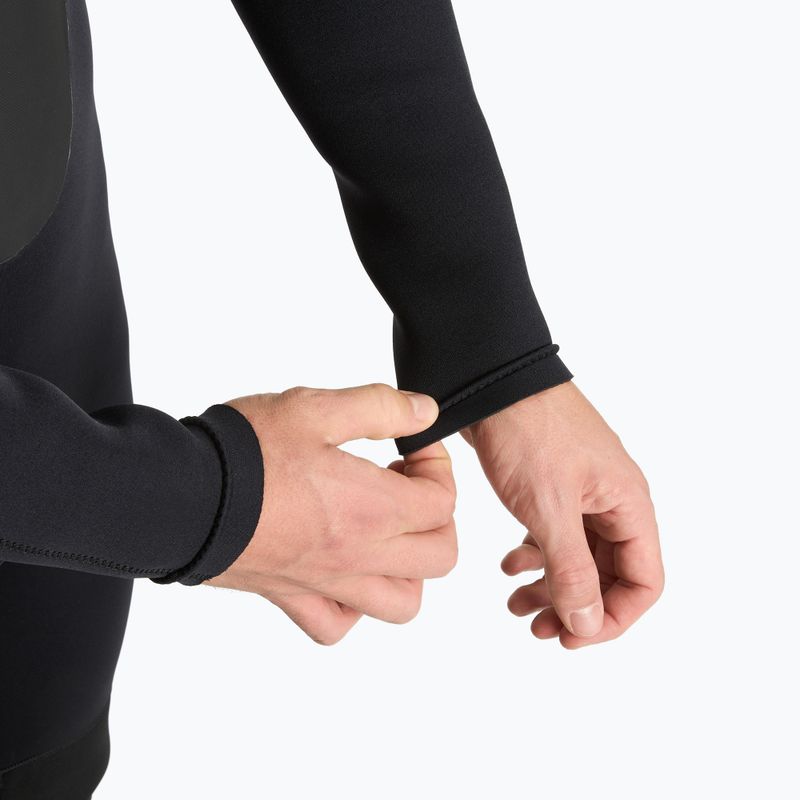 Férfi szörfös neoprénruha AQUASTIC 4/3 mm-es neoprén WAVEY black 8
