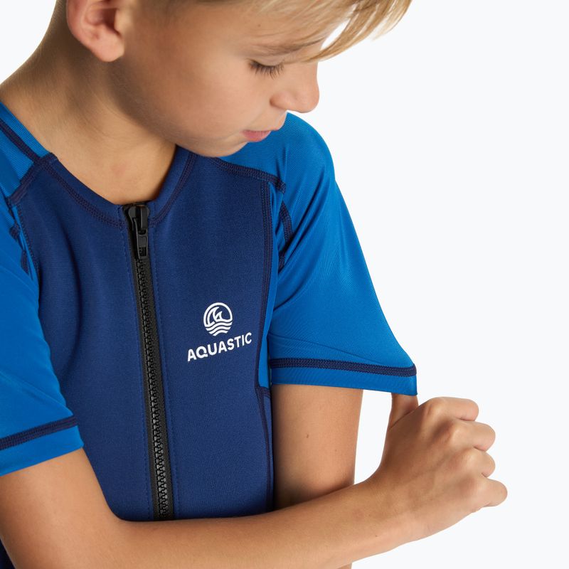 Gyerek szörfruha AQUASTIC 1,5 mm neoprénből WAVEY blue 6