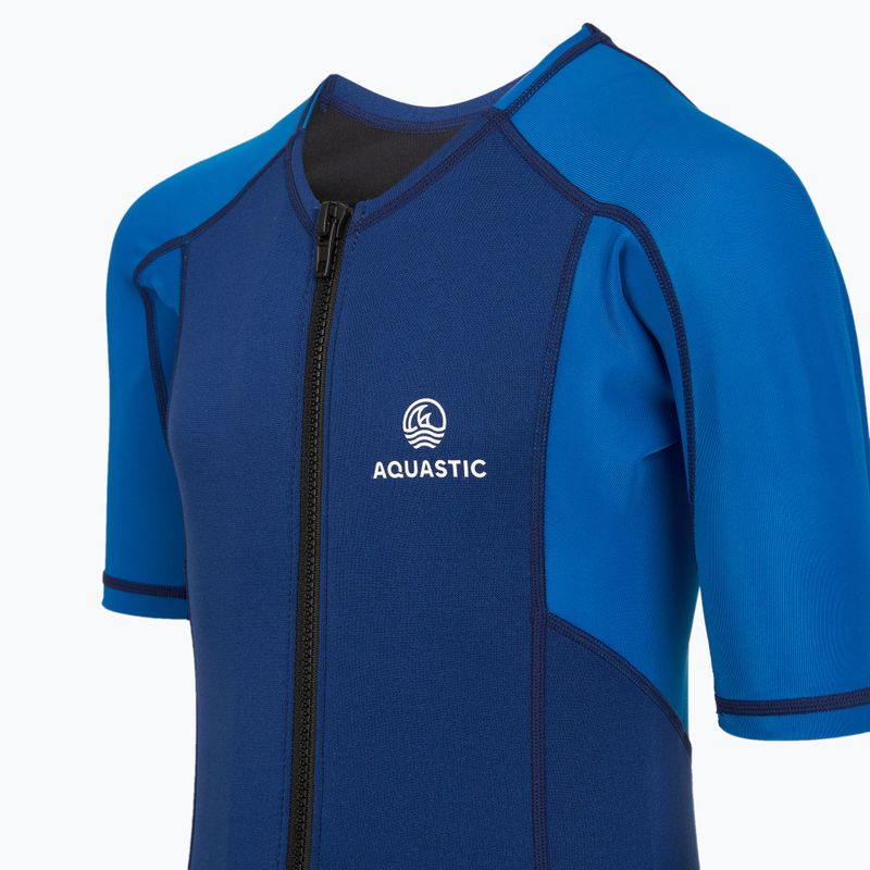Gyerek szörfruha AQUASTIC 1,5 mm neoprénből WAVEY blue 11