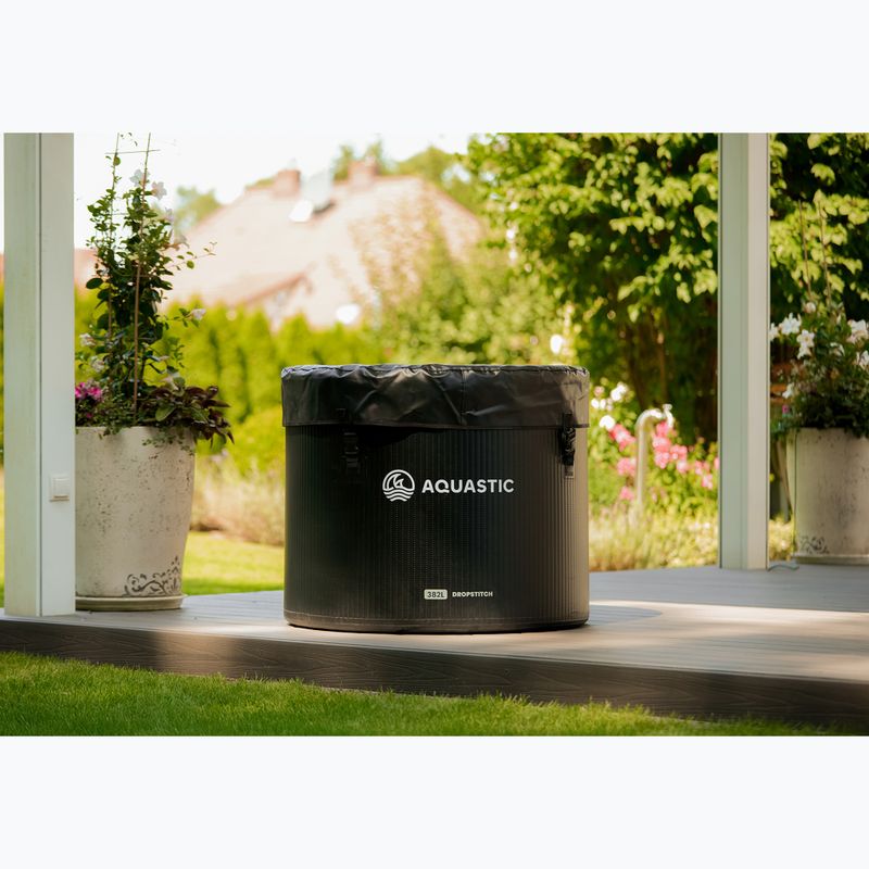 AQUASTIC rozmár medence BrrFree 382L cseppvarrás fekete 11